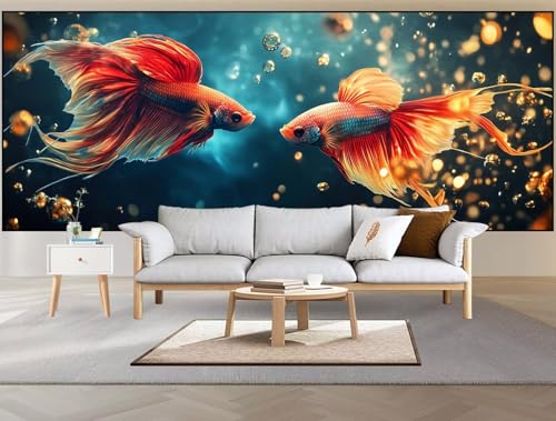 Malen nach Zahlen Erwachsene Groß 50x120cm,Malen nach Zahlen Koi-Karpfen Paint by Numbers Meer Paint by Numbers Kinder,Handgemalt Ölgemälde mit Pinseln Acrylfarbe,DIY Leinwand Bastelset Geschenke D86 von Cexeqee