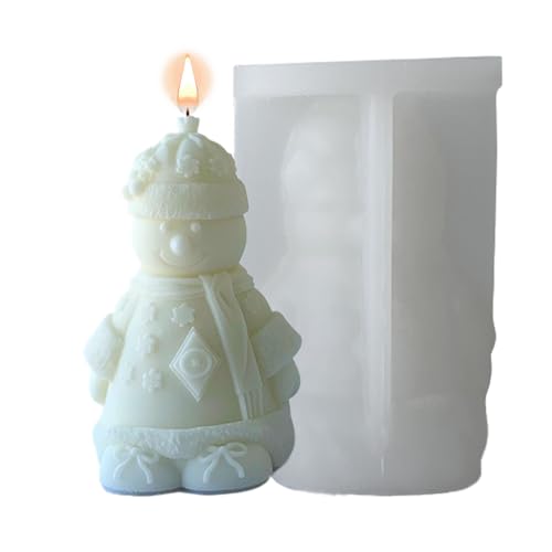 Chaies Weihnachten Silikonform Kerzen-Gießform, Weihnachten Kerzenform Silikonform Kerzengießform Silikonform Harz Figur Form Für Herstellung Von Kerzen, Kuchen Pralinen Fondant von Chaies