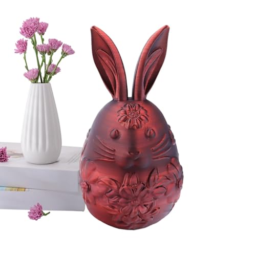 Chaies Bunny Ostereier, Ostereier gefüllt - Tragbare 3D -gedruckte kleine Haseneier,Animal Fidget Toy, leeres Osterspielzeug, Osterhome Schreibtischdekor für Korbdose Füllstoffe von Chaies