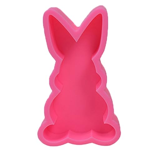 Chaies Hasenform 3D Osterhase Silikonform Kerzenhalter, Kaninchen Gießformen Silikon, Silikonform Hase Silikonform Ostern, 3D Kreative Silikonform Gipsform Für Kerzenherstellung Duftkerzen von Chaies