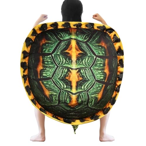 Chaies Schildkröte Stofftier Kissen, Schildkröte Kostüm Plüschtier, Gefülltes Schildkrötenpanzerkissen, Schlafkissen aus Plüschstoff für Arbeitsbereich, Spielzimmer, Couch, Kinderzimmer, Wohnzimmer, von Chaies