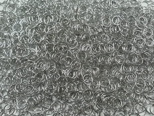 0,5 kg helle Aluminium-Kettennetz-Biegeringe 18 G 0,95 cm ID (4200+ Ringe) von Chainmail Joe