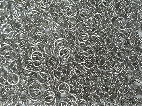 450 g helle Aluminium-Kettenbinderinge 16G 0,95 cm ID (2300+ Ringe) Verschluss Kette Schmuckzubehör von Chainmail Joe