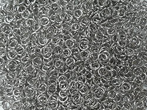 Kettenbinderinge aus hellem Aluminium, 14 G, 1/4 Zoll ID (2000+ Ringe) von Chainmail Joe