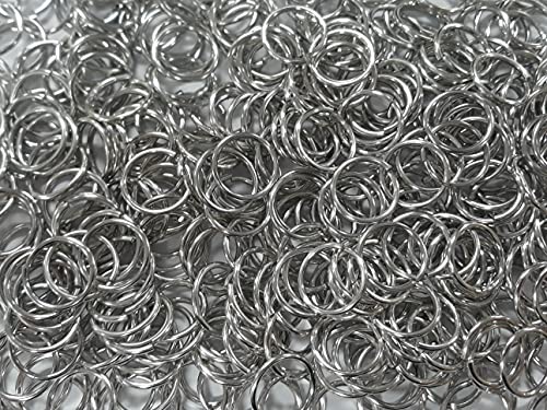 Kettenbinderinge aus hellem Aluminium, 14 g, 1,6 cm, ID (900 Ringe) von Chainmail Joe