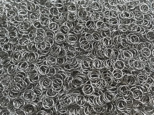 Kettenbinderinge aus hellem Aluminium, 18 g, 5/16 Zoll ID (5200+ Ringe) von Chainmail Joe