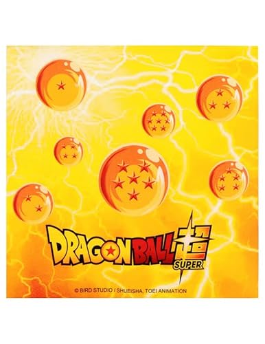 Dragon Ball Z-Servietten 20 Stück gelb-orange 33x33cm von Chaks