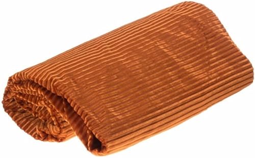 Chaks 12320-17, Nappe Velours Cotelé pliée 140 x 240 cm, Ambre von Chaks