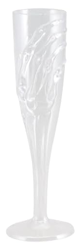 Chaks 13782, Flûte transparente Plastique Avec Relief Main squelette 20cm von Chaks