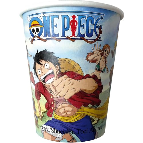 Chaks One Piece Pappbecher, 250 ml, mehrfarbig, 8 Stück von Chaks