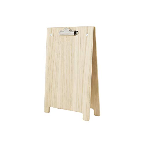 Chalkboards UK WC925 A-Rahmen Klemmbrett, Holz, Natur, A5 (25,8 x 16,8 x 6 cm) von Chalkboards UK