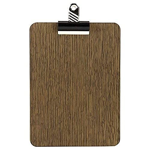 Chalkboards UK Klemmbrett Holz dunkelbraun 150 x 210 mm von Chalkboards UK