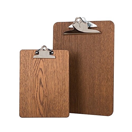 Kreidetafeln UK A4 Premium Holz Clip Boards (5 Stück), Holz, Braun, 24 x 34 x 0,4 cm von Chalkboards UK