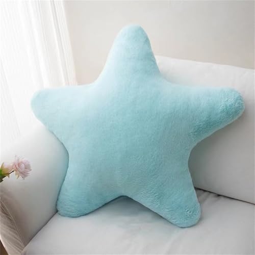 Champracer Kissen Stern Plüschkissen, Kuschelkissen Kinder, Weiche Flauschige Sternform Zierkissen, Stern Wurfkissen für Mädchen & Jungen Zuhause Schlafzimmer (Blau,18 cm) von Champracer