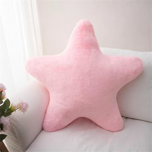 Champracer Kissen Stern Plüschkissen, Kuschelkissen Kinder, Weiche Flauschige Sternform Zierkissen, Stern Wurfkissen für Mädchen & Jungen Zuhause Schlafzimmer (Rosa,18 cm) von Champracer