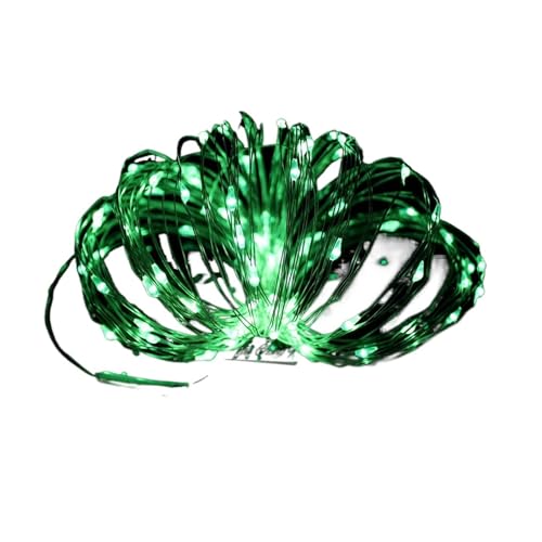 2/5/10M USB String Lichter Kupfer Silber Draht Girlande Licht Wasserdicht Fairy Lichter for Weihnachten Hochzeit Party Dekoration(Green,10M 100LEDs) von Changyina