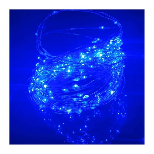 USB-betriebene Lichterkette im Freien, wasserdichte Girlande for Weihnachtsfeier, Hochzeit, DIY-Dekoration(Blue,10 m) von Changyina