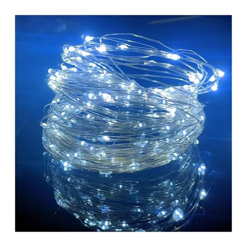 USB-betriebene Lichterkette im Freien, wasserdichte Girlande for Weihnachtsfeier, Hochzeit, DIY-Dekoration(Cool White,10 m) von Changyina