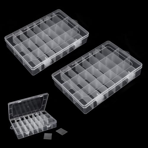 2Pcs Sortimentskasten Sortierboxen für Kleinteile Kleinteile Organizer Sortierkasten Sortierbox Schrauben Kleinteilebox Sortierkasten Kleinteile Sortierbox Aufbewahrungsbox Perlenbox Perlen Sortierbox von ChanraingYee