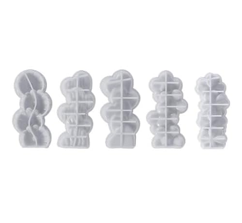 5 STK Blume Kerzenform Kerzen Formen Silikon Formen Kerzen Silikonformen Kerzen Gießen Formen Kerzenformen zum Gießen Silikonformen Gießformen Kerzen Formen Silikonform Herz Kerzen Selber Machen Set von ChanraingYee