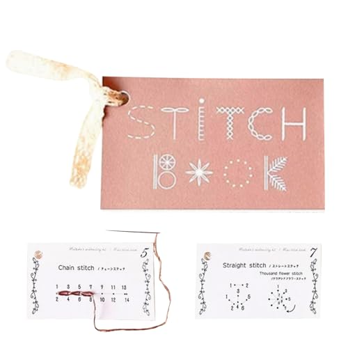 Kreatives Mini Nähbuch Für Anfänger, DIY Mini Sewing Book Mit Kreativen Nähkarten, Lernen Sie Eine Vielzahl Von Nähtechniken, Verbessern Sie Ihre Nähfertigkeiten Für Stick Und Nähbegeisterte (1 Stück) von Chansunokku