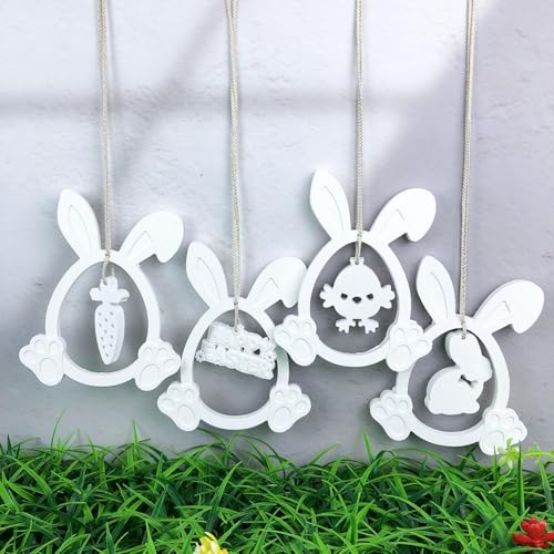 Silikonformen Gießformen Ostern Anhänger, osterhasen Silikonformen Anhänger, Osterei Silikon Gipsformen zum Gießen, Ostereier Anhänger Epoxidharz Formen zur Herstellung von Ostergeschenke (Stil A) von Chansunokku