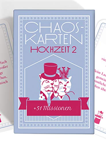 Chaoskarten Hochzeitsspiel – Erweiterungsset – 51 neue Aufgaben für eine lustige Hochzeit von Chaoskarten