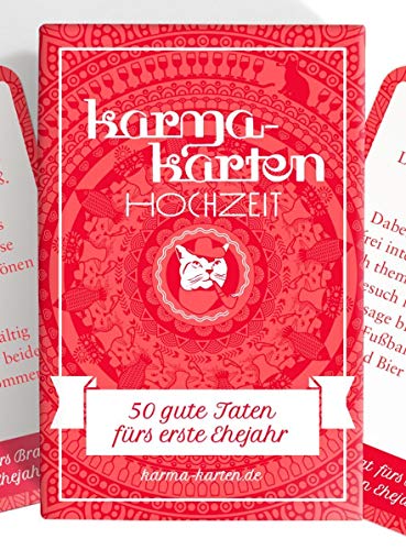 Chaoskarten Karmakarten Hochzeit – 50 gute Taten fürs erste Ehejahr–Hochzeitsgutscheine Hochzeitsspiel von Chaoskarten