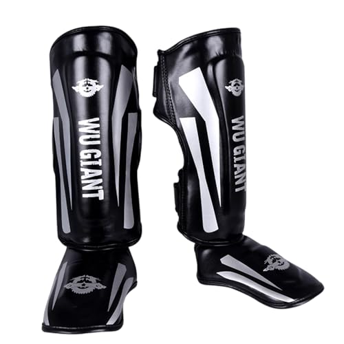 Chaoyilian Muay Thai SchienbeinschüTzer,Kickboxen shin Guards,Schienbeinschoner FüR Kampfsport Training,Shin Guards Muay Thai,Unisex,Stoßdämpfende Sicherheit,Für Boxe,Muay Thai,Kickboxen,Karate von Chaoyilian