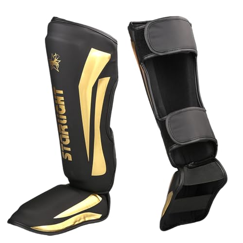 Shin Guards Muay Thai,Kampfsport Schienbeinschutz Spann,Muay Thai SchienbeinschüTzer,Shin Instep Protection,Comfort,Mit Ristschutz,Unisex,FüR Training,Sparring,BoxausrüStung Und Kampfkunst von Chaoyilian