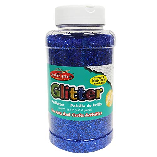 Creative Arts by Charles Leonard Glitter 16 oz. Bottle blau von Charles Leonard