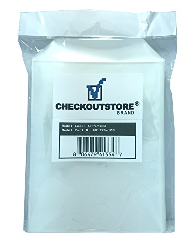 100 checkoutstore klar Aufbewahrungstaschen (5 5/8 x 7 3/8) von CheckOutStore