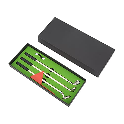 ChengyuWei Mini-Stiftset – Unterhaltsame Kugelschreiber für Golffans mit Flagge und Aufbewahrungsbox von ChengyuWei