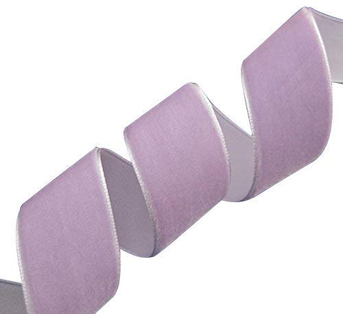 Chenkou Craft 4,5 m, 25 mm, violettes Samtband (lila) von Chenkou Craft