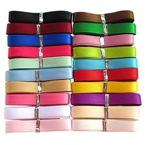 Chenkou Craft – Polyesterband-Set mit 20 unterschiedlichen Farben, jeweils 91,4 cm lang und 10 mm breit von Chenkou Craft