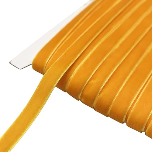 Chenkou Craft Samtband, 22 m, Orange, 10 mm von Chenkou Craft