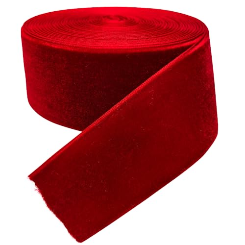 Chenkou Craft Samtband, 40 mm, Rot, 40 mm von Chenkou Craft