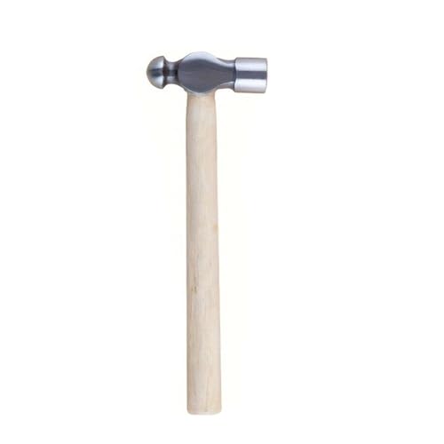 Handhammer aus Metall für Schmuckherstellung, Eisenkopf-Hammer mit ergonomischem Holzgriff, praktisches Werkzeug zur Schmuckherstellung von Chenxi Studio