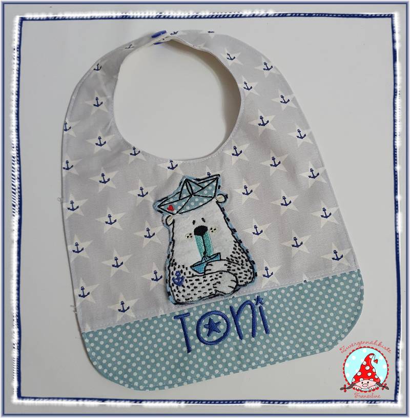 Baby Lätzchen Mit Motiv & Name Latz Bib Geschenk Geburt Namenslätzchen Geburtsgeschenk von CheyennenShop