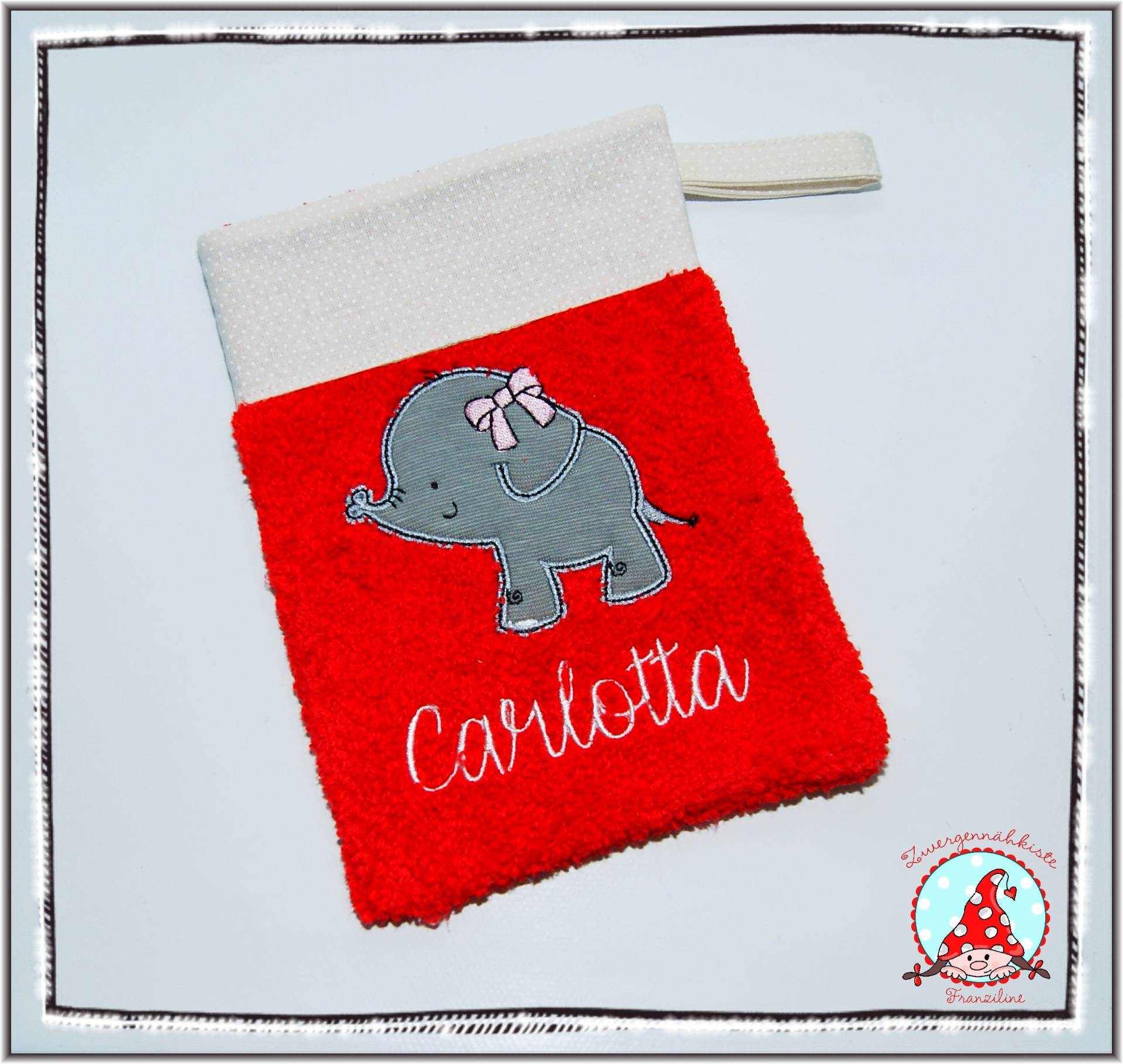 Waschlappen Mit Namen & Wunschmotiv Waschhandschuhn Für Baby Kinder Washcloth von CheyennenShop