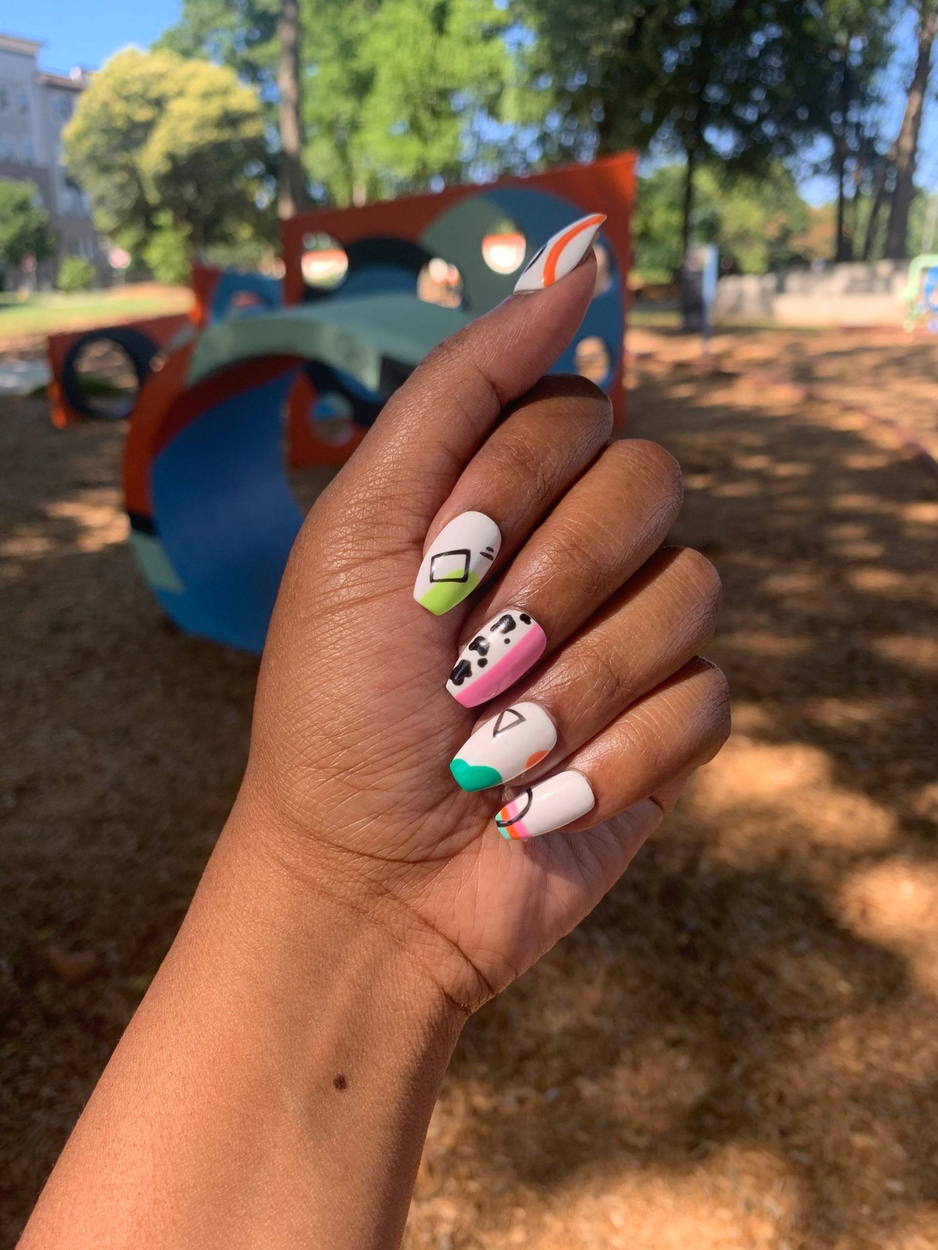 Doodles Press On Nails von ChicObsessionsStudio