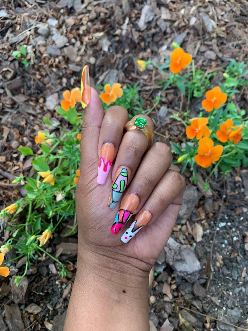 Retro Press On Nails von ChicObsessionsStudio