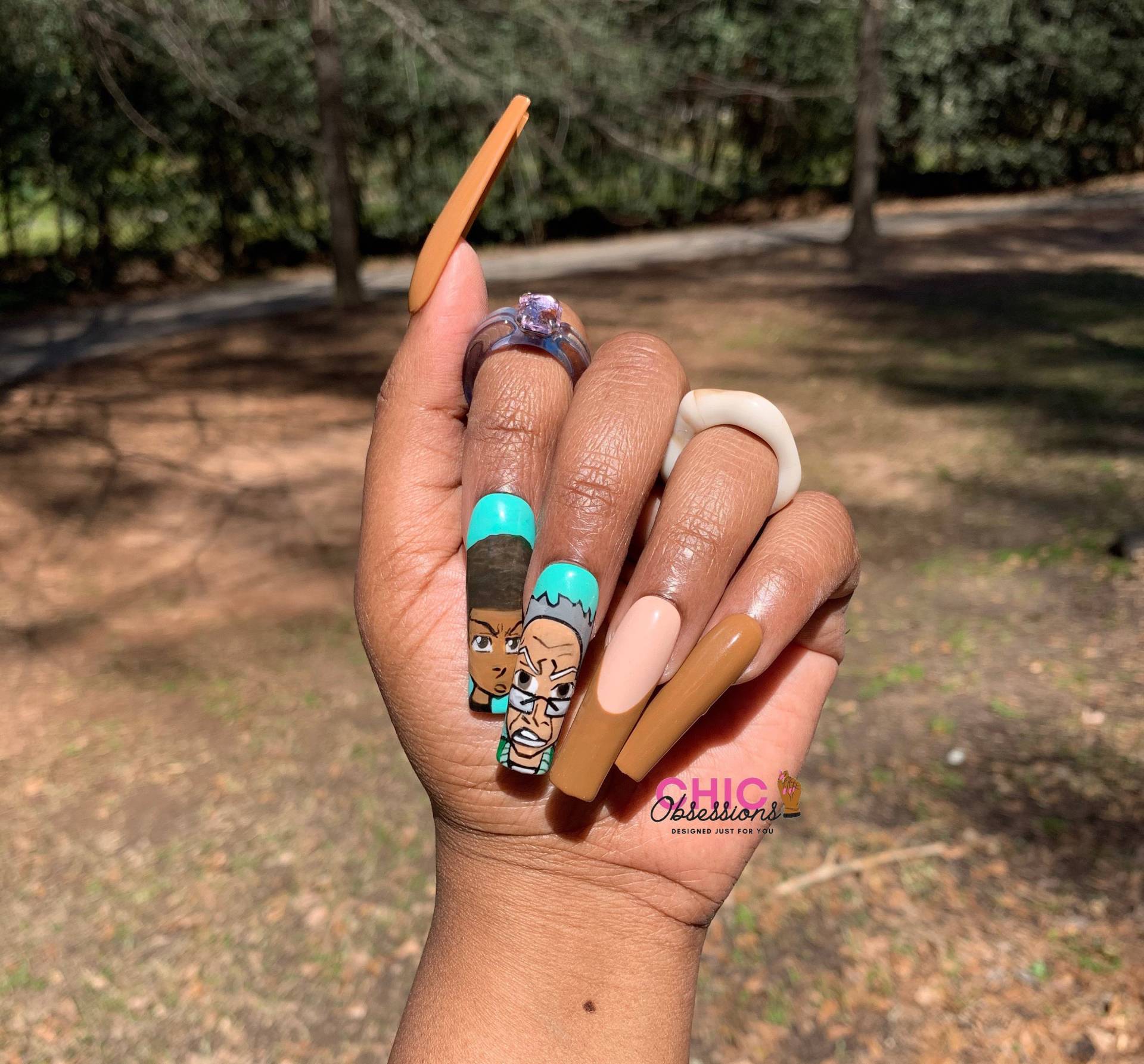 The Boondocks Press On Nails von ChicObsessionsStudio