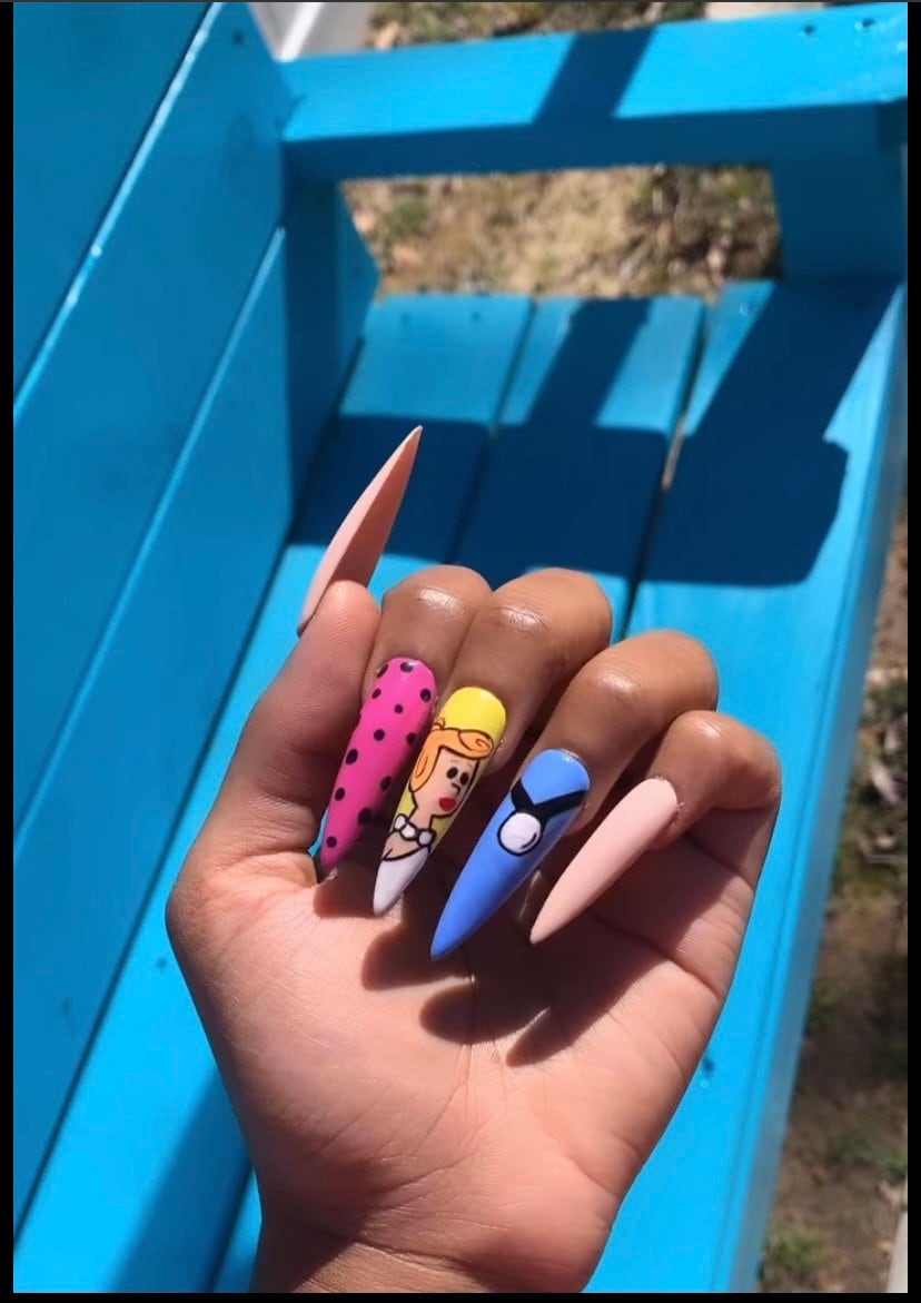 The Flintstones Press On Nails von ChicObsessionsStudio