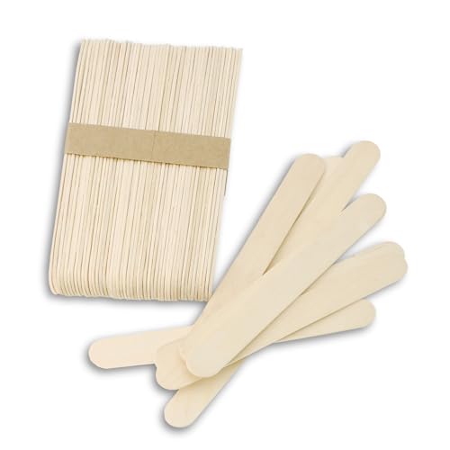 Eisstiele Holz,100PCS Holzstäbchen,Eisstiele,Holzspatel,Eisstiele Aus Holz Zum Basteln,Holzspatel Zum Basteln,Eisstäbchen Holz,Holz Eisstiele,Eis Stiel Holz,Eislutscher-Sticks, Holz 100 Stück von ChicQuench