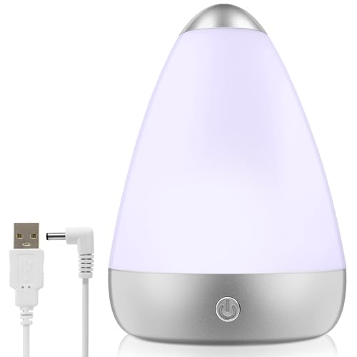 100ml Kleiner USB Diffuser, Mini Aroma Diffuser für ätherische Öle, Ultraschall Aromatherapie Diffusor mit 7 LED-Farbwechsel Timer leise autom, Duftöl Diffuser Akkubetrieben für Büro Zuhause von ChicSolis