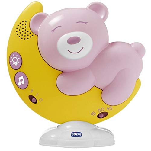 Chicco 00009828100000 Next2moon Rosa Natur Kinderbett-Projektor mit Lichtern und Geräuschen, Pink, 1.58 Kg von Chicco