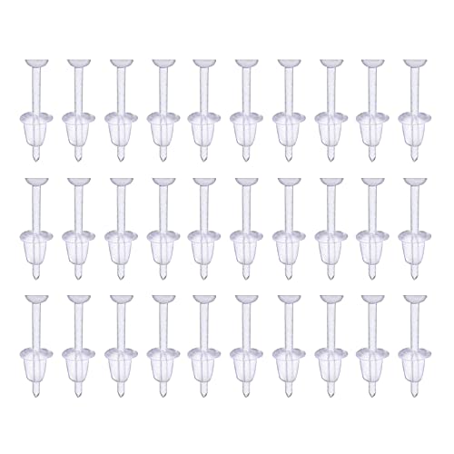 200 Paar Ohrring Verschluss Silikon Stopper Stecker Verschluss Kunststoff Ohrringe Rücken Stopper Silikon Transparent Stopper, Ohrring Verschluss Silikon Kunststoff Transparent Ohrstecker Ersatz, Silikon Klar Gummi Ohrring Verschluss von Chihutown