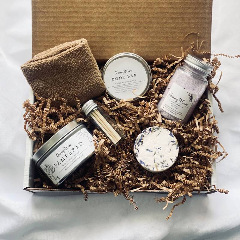 Self Care Pamper Geschenkbox | Lavendel Spa Set Umarmung Denken Sie An Pflegepaket Für Sie von ChimmyQCare