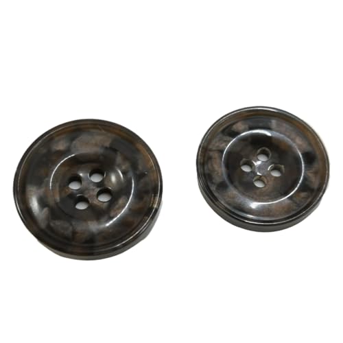 Vier-Augen-Knöpfe aus glänzendem Harz mit detaillierten Kanten, Farbe 3, 10mm-10 Stk Vier-Augen-Knöpfe aus glänzendem Harz mit detaillierten Kanten, Farbe 3, 10mm-10 Stk von Chlikeyi
